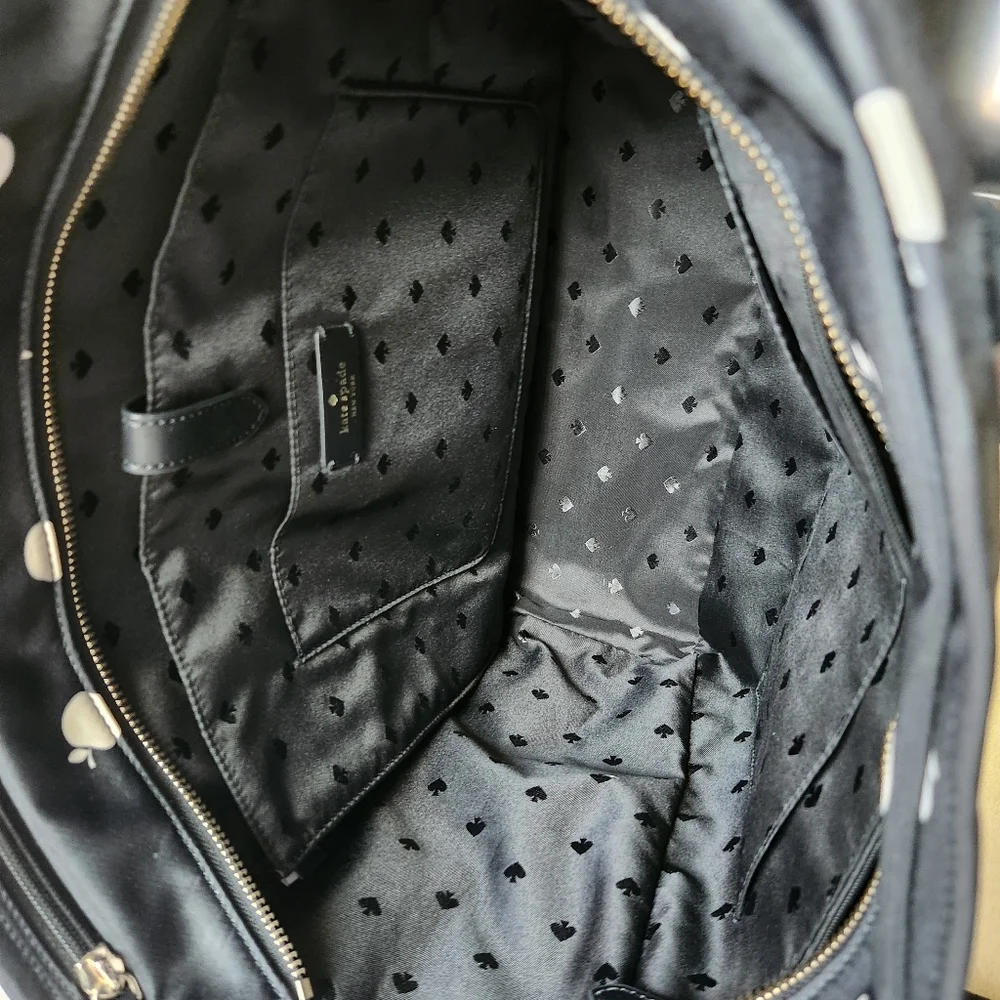RESERVED: Kate Spade Black and White Apple Tote - Teacher Tote - Picture 9 of 16